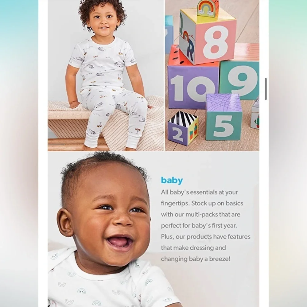 Simple Joys by Carter's Baby Girls' 6-Piece Bodysuits Short and Long Sleeve Set